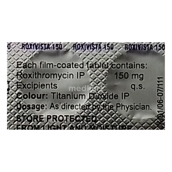 roxivista 150mg tablet 10's